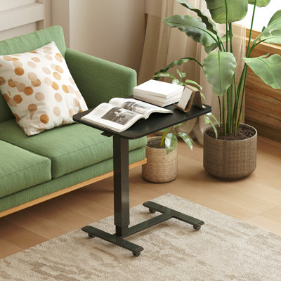 Bureau debout, hauteur réglable, bureau pneumatique, noir