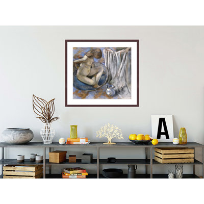 «Woman In The Tub» par Edgar Degas, impression giclée sur cadre
