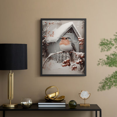 Christmas Holiday Art -Series 2-CCIV Framed Print - Solid Wood