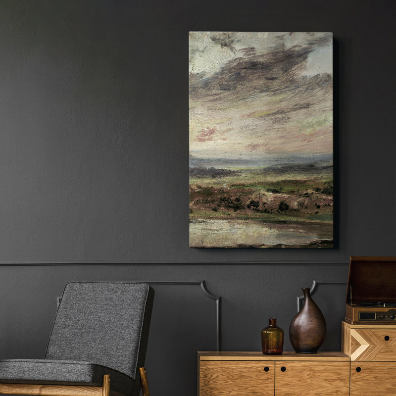 "Vintage Landscape XXI", ensemble de toiles encadrées, H 28 po x l 19 po
