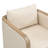 Calder  Mid-Century Modern Upholstered Dining Armchairs With Solid Wood Frame-122788165