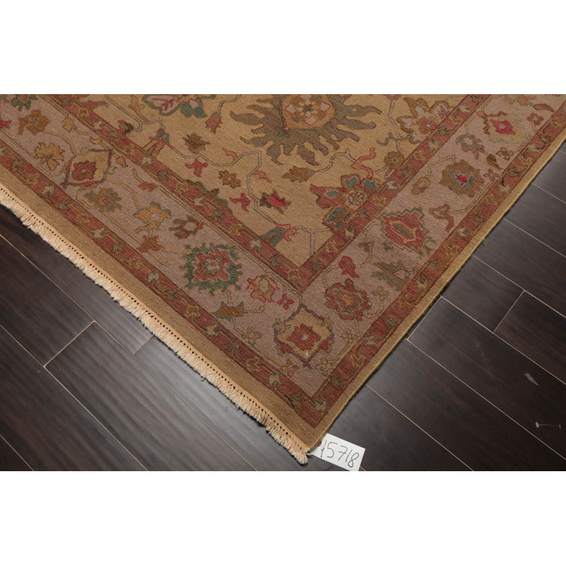 Tapis oriental en laine noué à la main Nourison Nourmak Isabelline 6 pi x 8 pi 9 po brun clair, gris