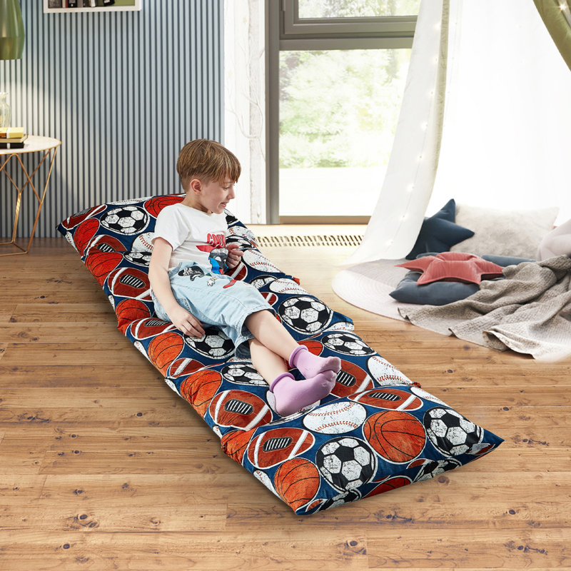 Housse de coussin pour lit Loungie 88 po x 26 po pour chambre à coucher, Microfibre / microsuède noir sport