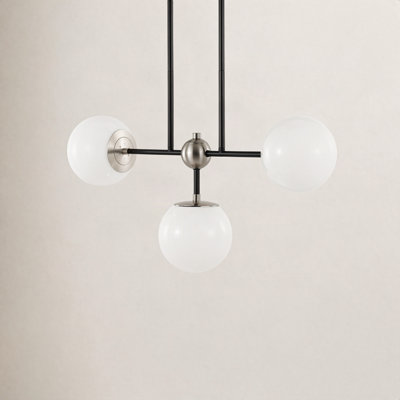 Jontia 3 Light Glass Dimmable Pendant
