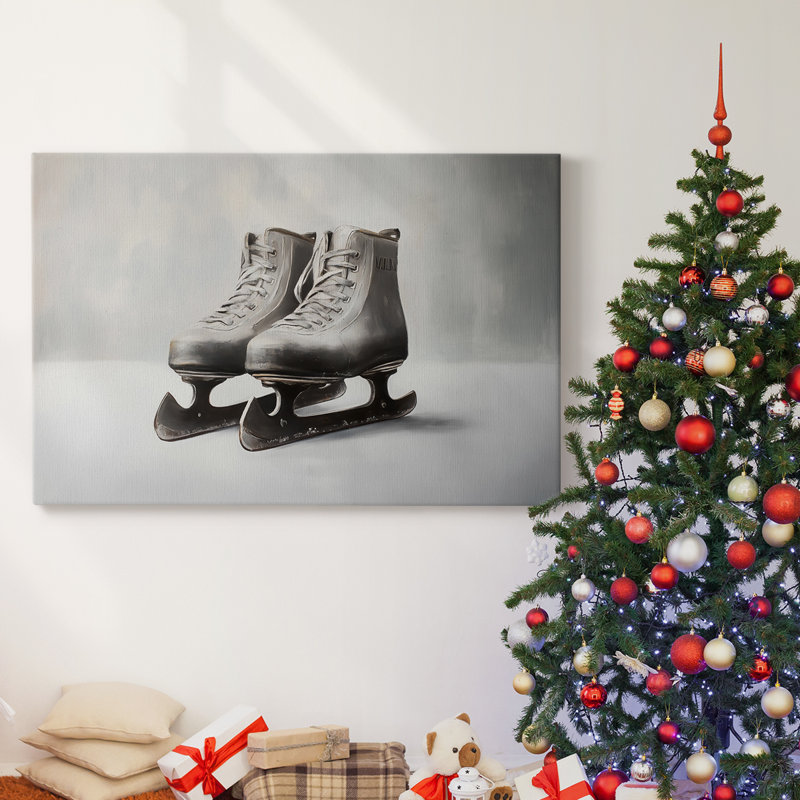 Art des Fêtes de Noël - Toile tendue avec châssis - Série 3-XXXIII, H 18 po x l 27 po
