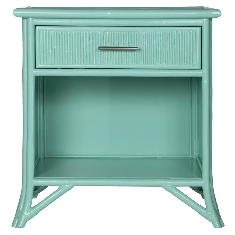 Table de chevet 1 tiroir, Turquoise