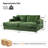 Estella 86" Modern Oversized Channel Sofa Chaise Daybed with Faux Rabbit Fur-1169926204