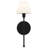 Irena 1-Light Matte Black Wall Sconce-622560032