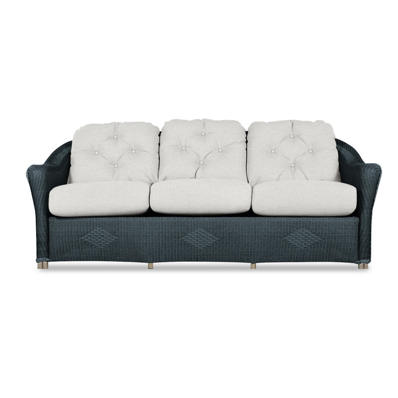 Reflections Outdoor 3 - Seat Patio Sofa, Hansen Dove, Denim Blue