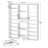 Tall Standing Shoe Storage Cabinet with Cubbies and Fabric Drawer, for 36-44 Pairs of Shoes-1073529613