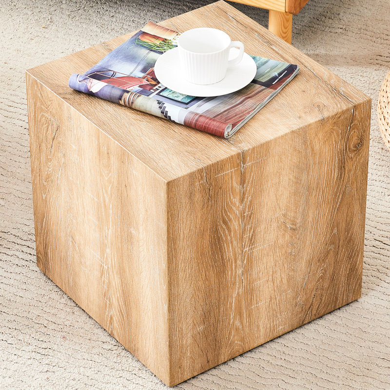 Table basse carrée avec table rectangulaire moderne en bois