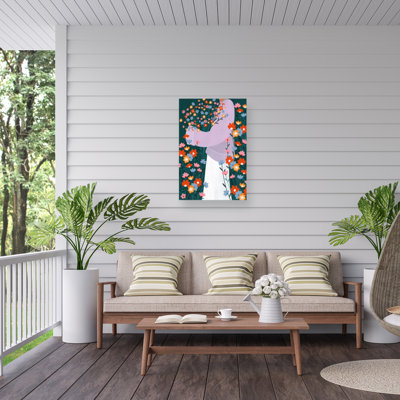 Bea Muller Wildflower Garden Outdoor  Canvas