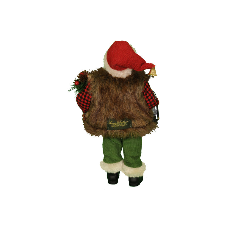 Woodland Stocking Santa Figurine