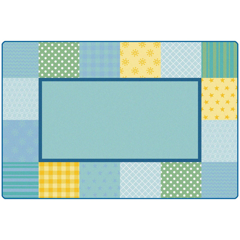 Tapis patchwork KIDSoft ™, Rectangle 6 pi x 9 pi