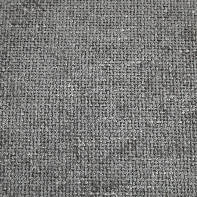 Upholstered Swivel Chair With 2 Side Pillows, Charcoal Chenille