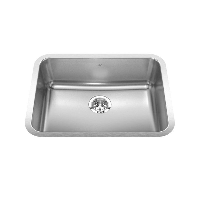 Grand évier de cuisine en acier, H 8 po x l 18,75 po x L 24,75 po