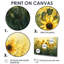 «Country Side Sunflower Golden Glow II», art mural floral 4 pièces-1717697603-1717697604