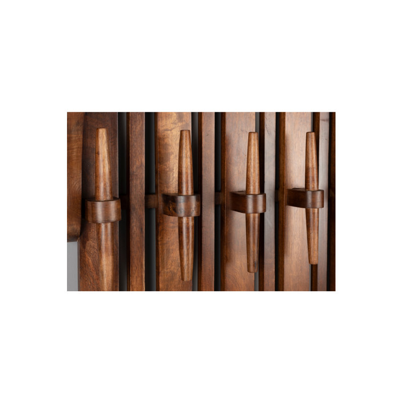 Coat Rack 12 - Hook Coat Rack, Brown