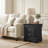 Barvelle Modern Classic 21.1" Solid Wood Fully Assembled 2 Drawer Nightstand-1301112905