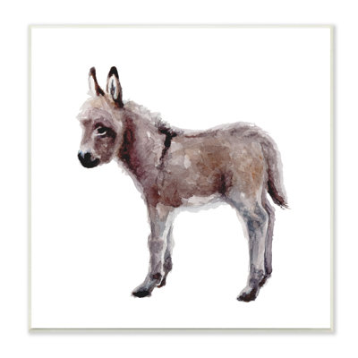 «Baby Donkey», aquarelle, pépinière par Fox Hollow Studios - peinture