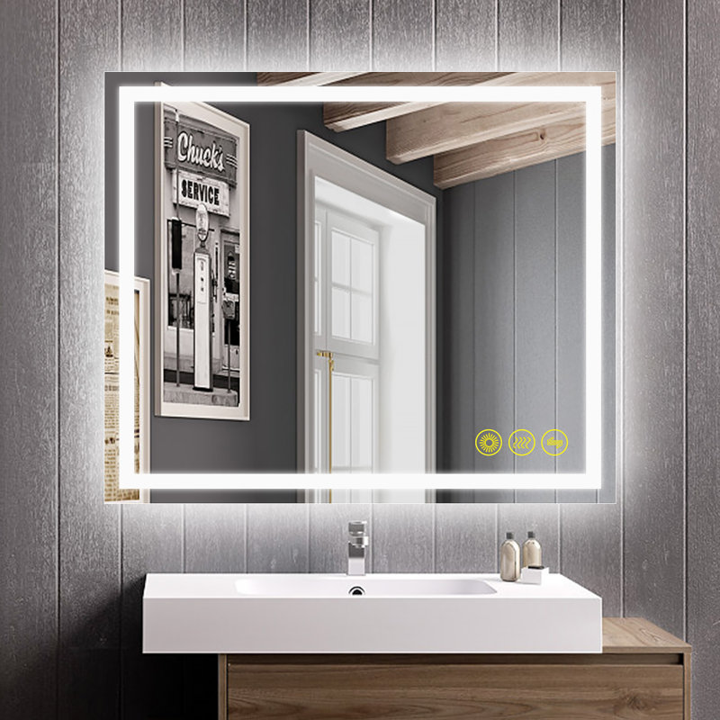 Miroir mural Helga, H 36 po x l 30 po x P 1,2 po