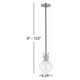 Luke Single Light Glass Dimmable Pendant