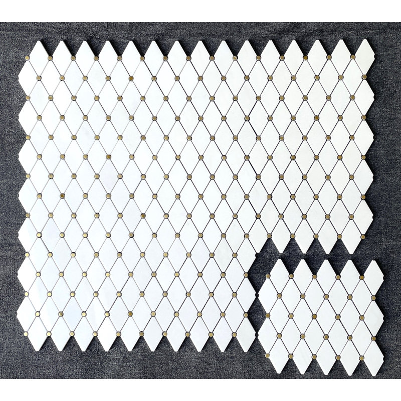 Thassos Marble Mosaic Wall Tile