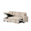 Canapé modulaire réversible avec lit gigogne Beige Silvia