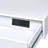 White High Gloss And Chrome Writing Desk With USB Port-1394068673
