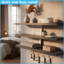 Harbour Housewares - Modern Floating Wall Shelves-61892404-61822609