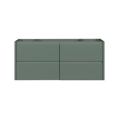   West 48 Inch Wall-Mounted Single Sink Base Cabinet in Vintage Green