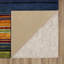 Tapis bleu / orange / vert touffeté à rayures Farranshane-954445785
