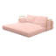Canapé-lit convertible, canapé-lit pliant en velours côtelé, matelas de lit futon avec oreillers-102683312