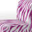 Zebra Striped - Upholstered Accent Slipper Chair-1824966590
