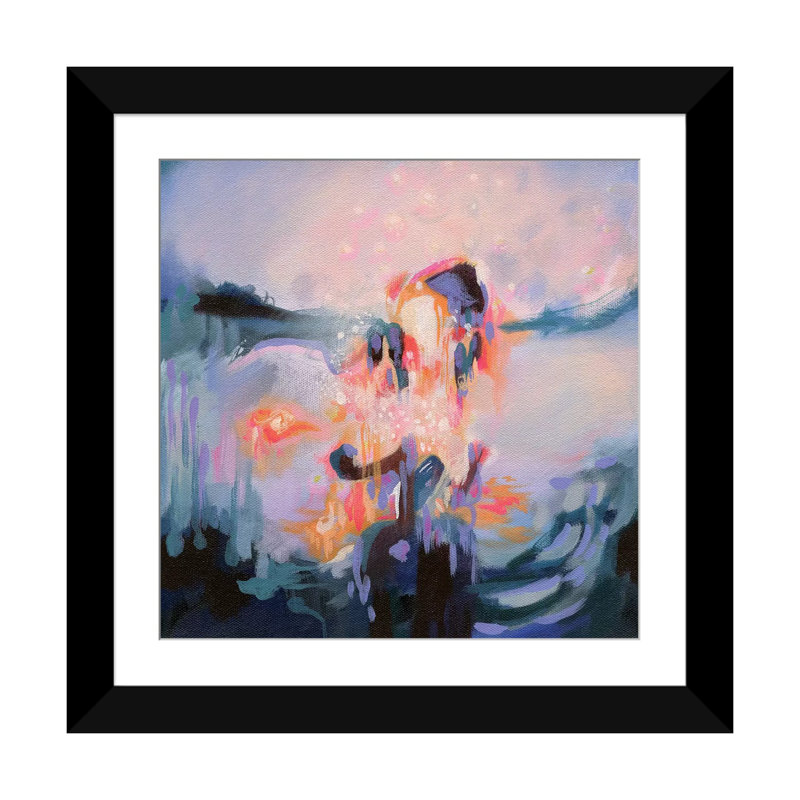 « spark » par stéphanie corfee, impression sur toile, H 24 po x l 24 po x P 1 po, Papier d'art encadré noir, Blanc