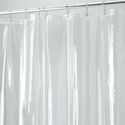Sipp PVC Solid Shower Curtain Liner