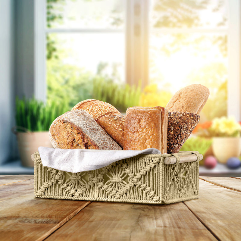 Handmade Storage Rope Baskets 2 Pack, Brown