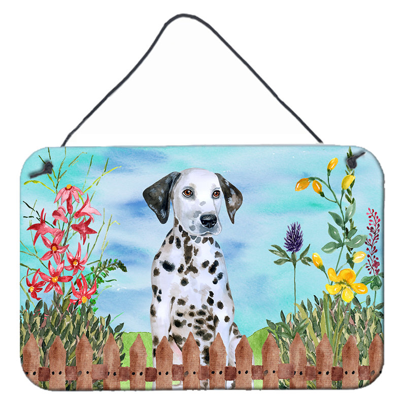 Décoration murale à suspendre à ressorts lévrier italien, Chiot Dalmatien