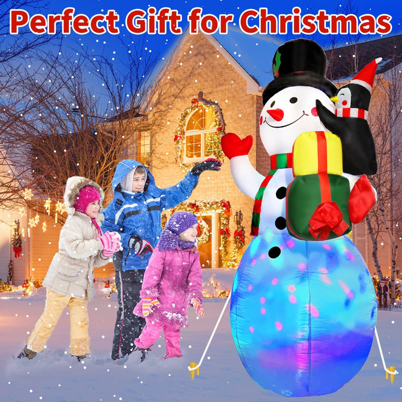 Bonhomme de neige de Noël gonflable