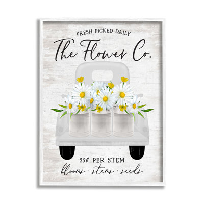" Vintage Flower Co. Daisy " by Lettered And Lined