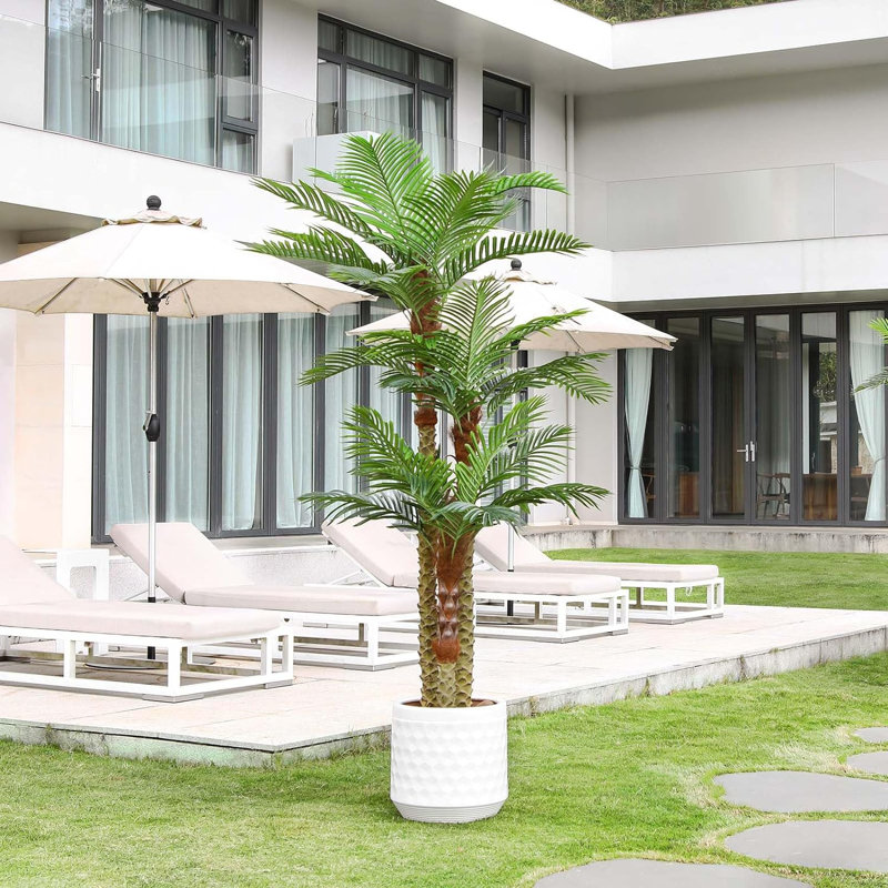 Faux palmier vert style B, H 60 po x l 24 po x P 24 po