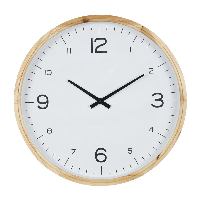 Horloge murale Drexel, H 23,45 po x l 23,45 po x P 2,55 po
