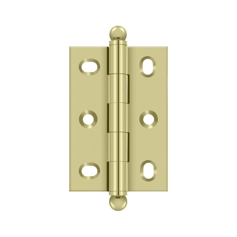 2.5'' x 1.75'' Butt Bearing Hinge, Unlacruered Brass