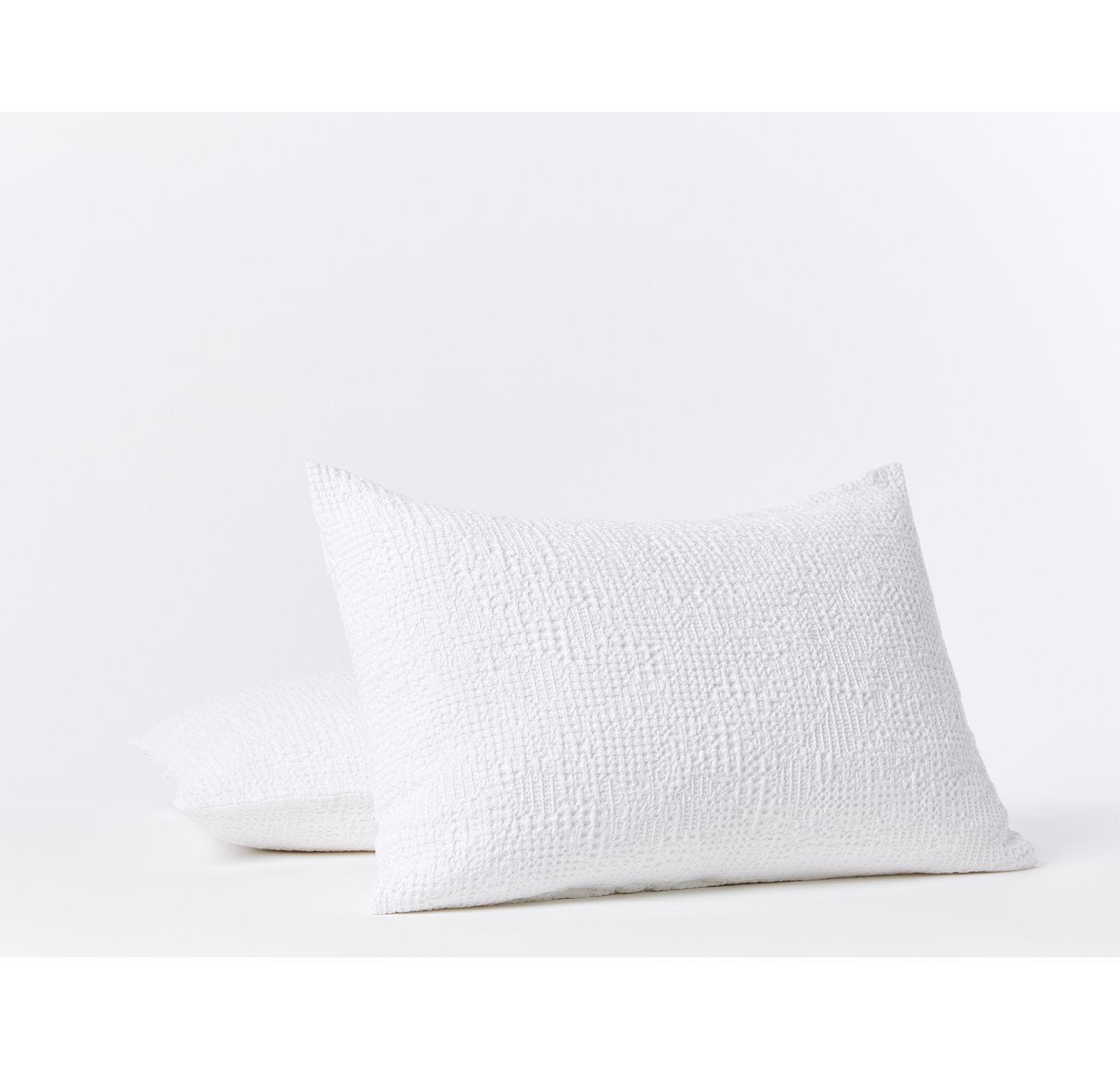 Reyes Cotton Pillow Sham, Alpine White, Standard/Twin