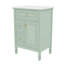 Meuble-lavabo 24 po avec lavabo, meuble-lavabo avec un tiroir rabattable et deux tiroirs, tablette réglable, bois massif et panneau de fibres à densité moyenne-1607917659