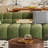 Green Polyester Modular Sofa cushion couch-1519678031