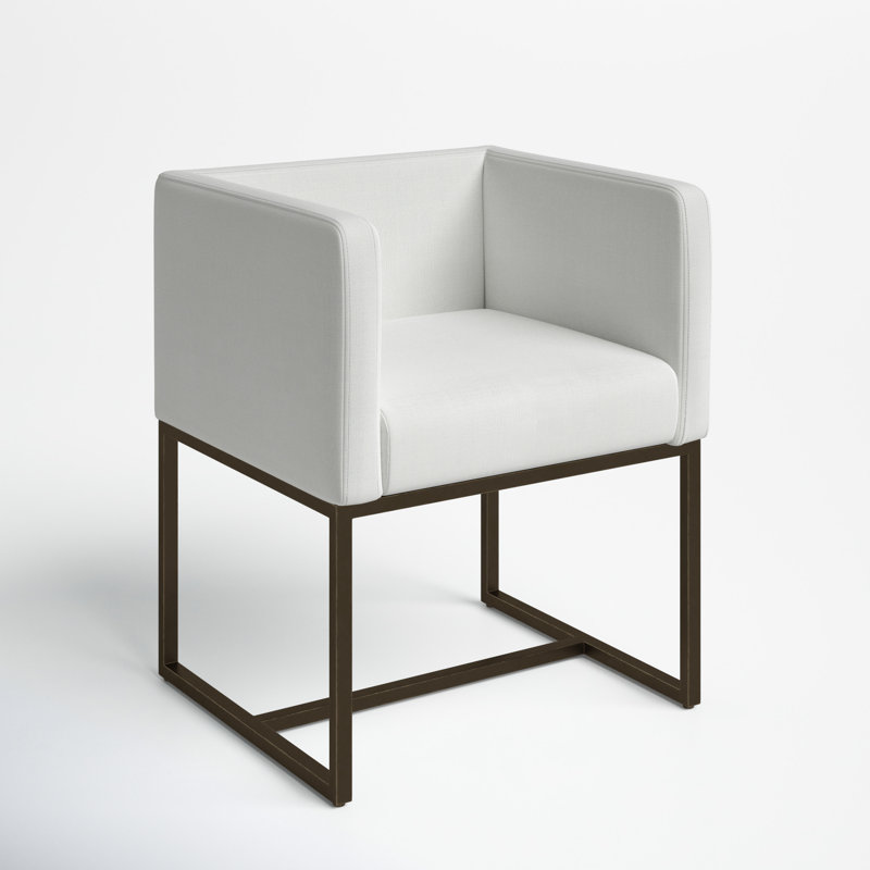 Rossella 18.8'' H Upholstered Armchair, White