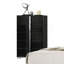 Mobilier de chambre à coucher de style contemporain avec finition UV et commode chromée 1Pc-1115396270