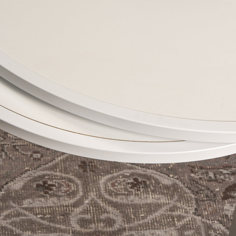 Nesting Coffee Table, Beige, White