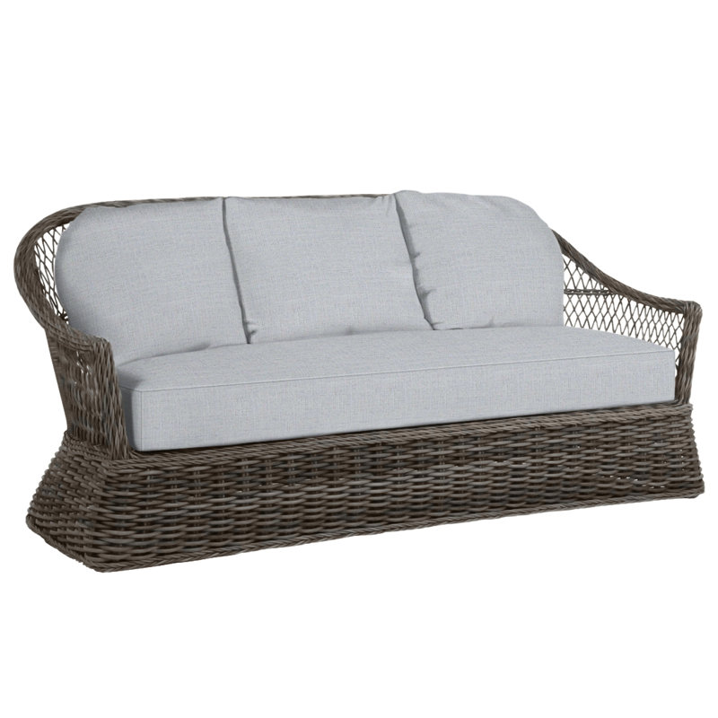 Canapé Soho - Onyx, Pas de soudure, Lin chambray, Noir